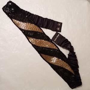 Dressy Sequin & Satin belt